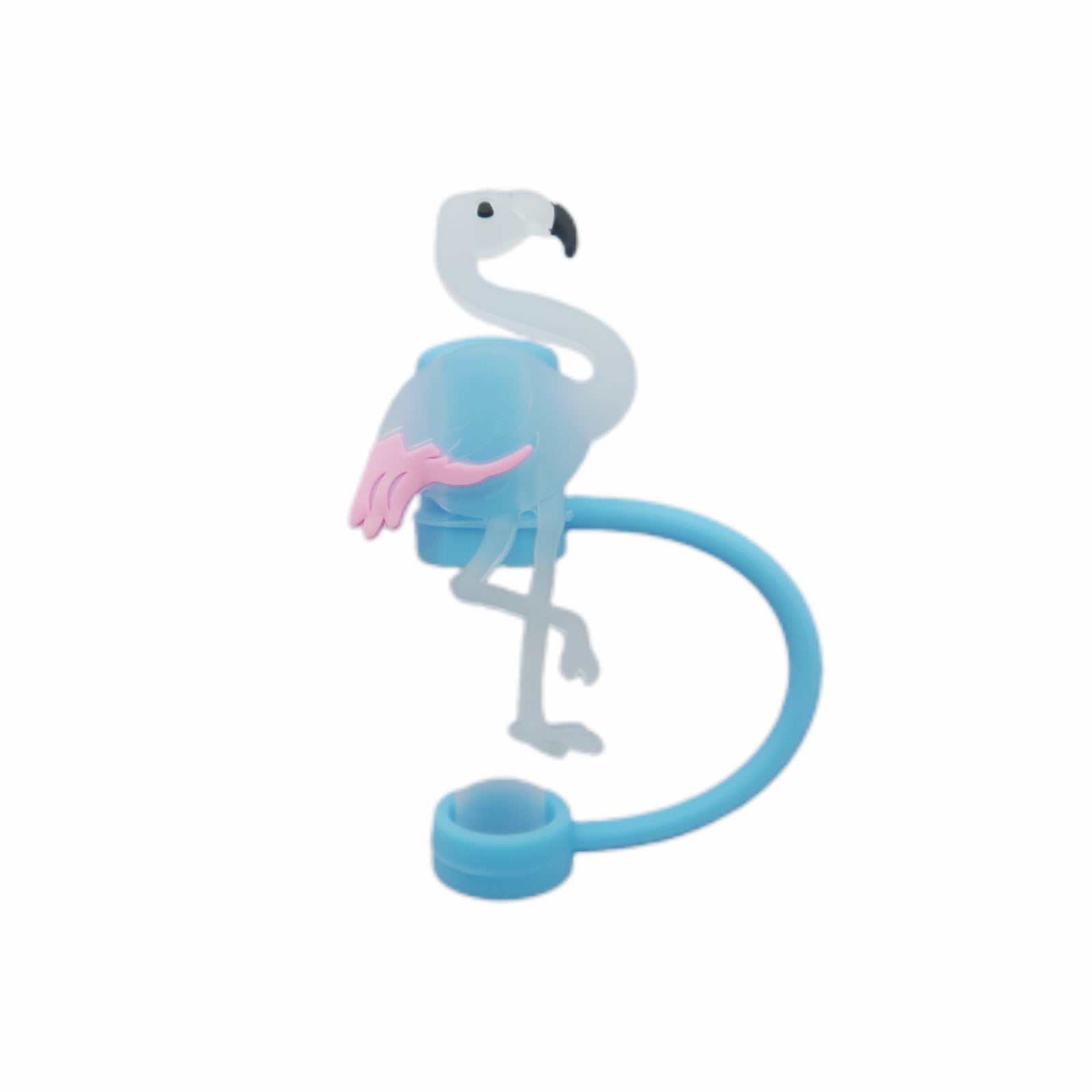 Wholesale  10pcs Creative cartoon four-color silicone dustproof straw cap